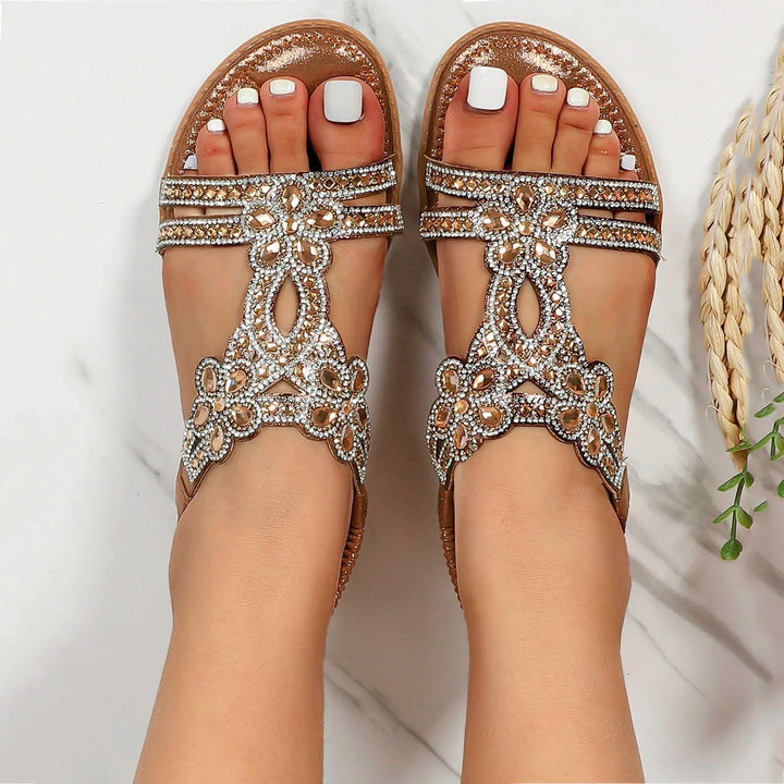 Stylish Farrah Boho Sandals for women, featuring a trendy design and cushioned support for ultimate comfort.