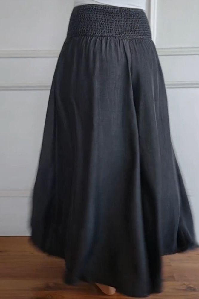 High-waist A-line skirt for women. Casual & flattering, ideal for everyday style and comfortable work wear.