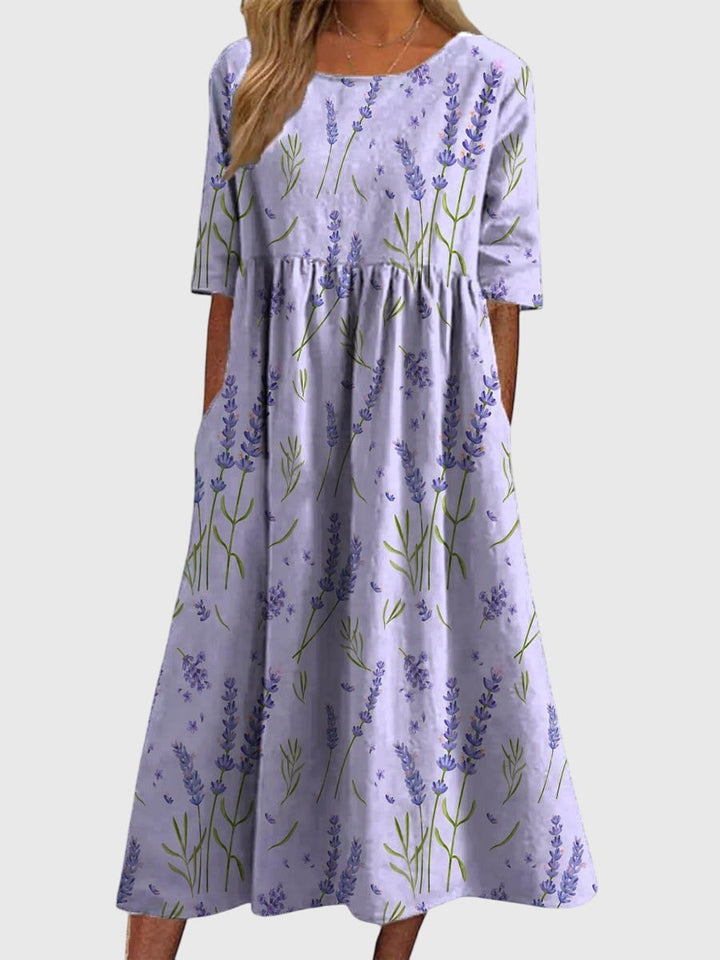 Casual yet chic women's summer dress with beautiful embroidery detail and a flattering fit.