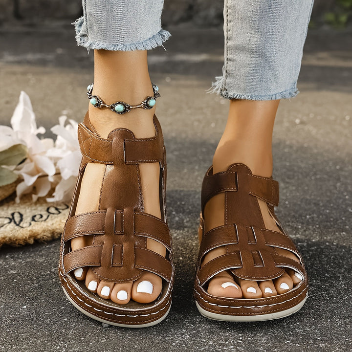 Women's Foxglove casual sandals. Comfortable, stylish, versatile slip-on footwear for summer & everyday fashion.