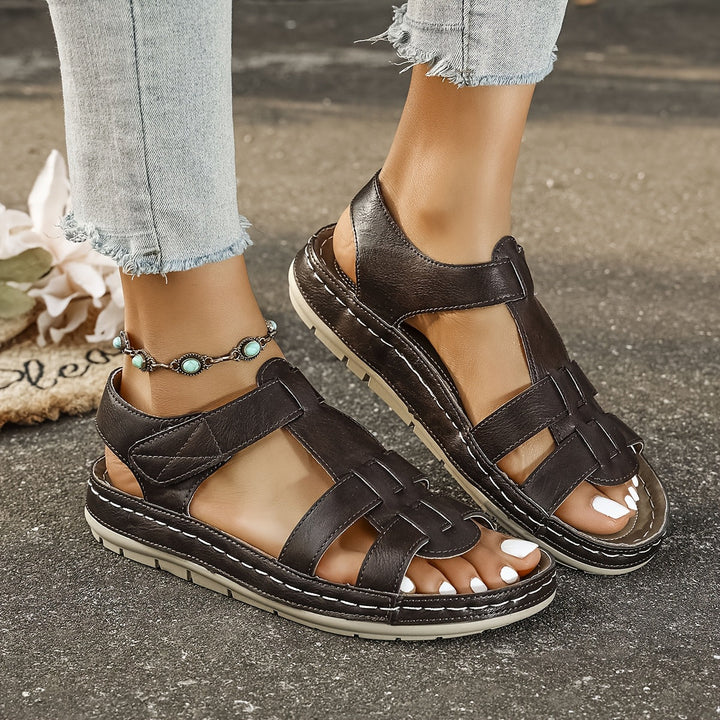 Effortless women's Foxglove casual sandals. Comfortable slip-on footwear for warm weather style & daily use.