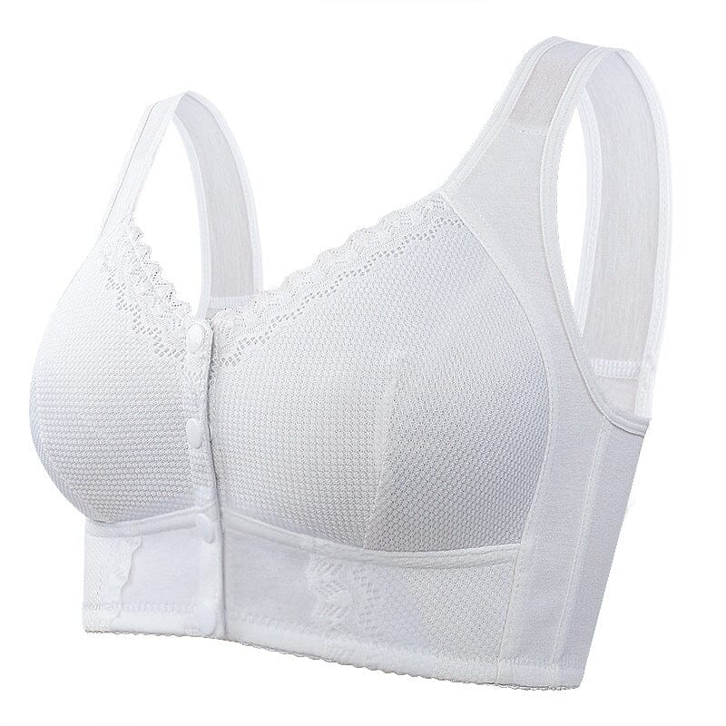 Elegant women's intimates, a breathable front-closure bra for seamless comfort