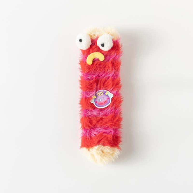 Fashionable coral velvet 3D socks for women, cozy and eye-catching