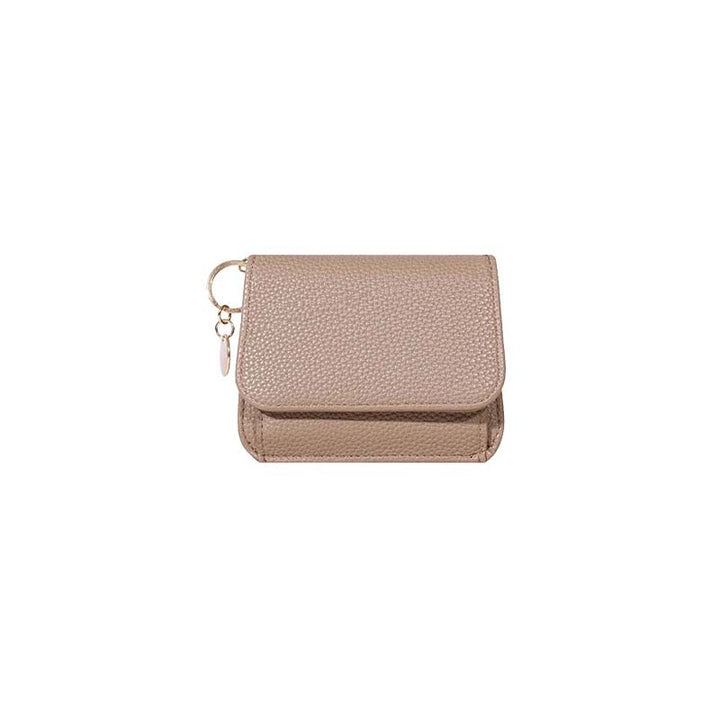 Women's mini coin purse crafted from authentic leather, a timeless and practical wallet alternative.