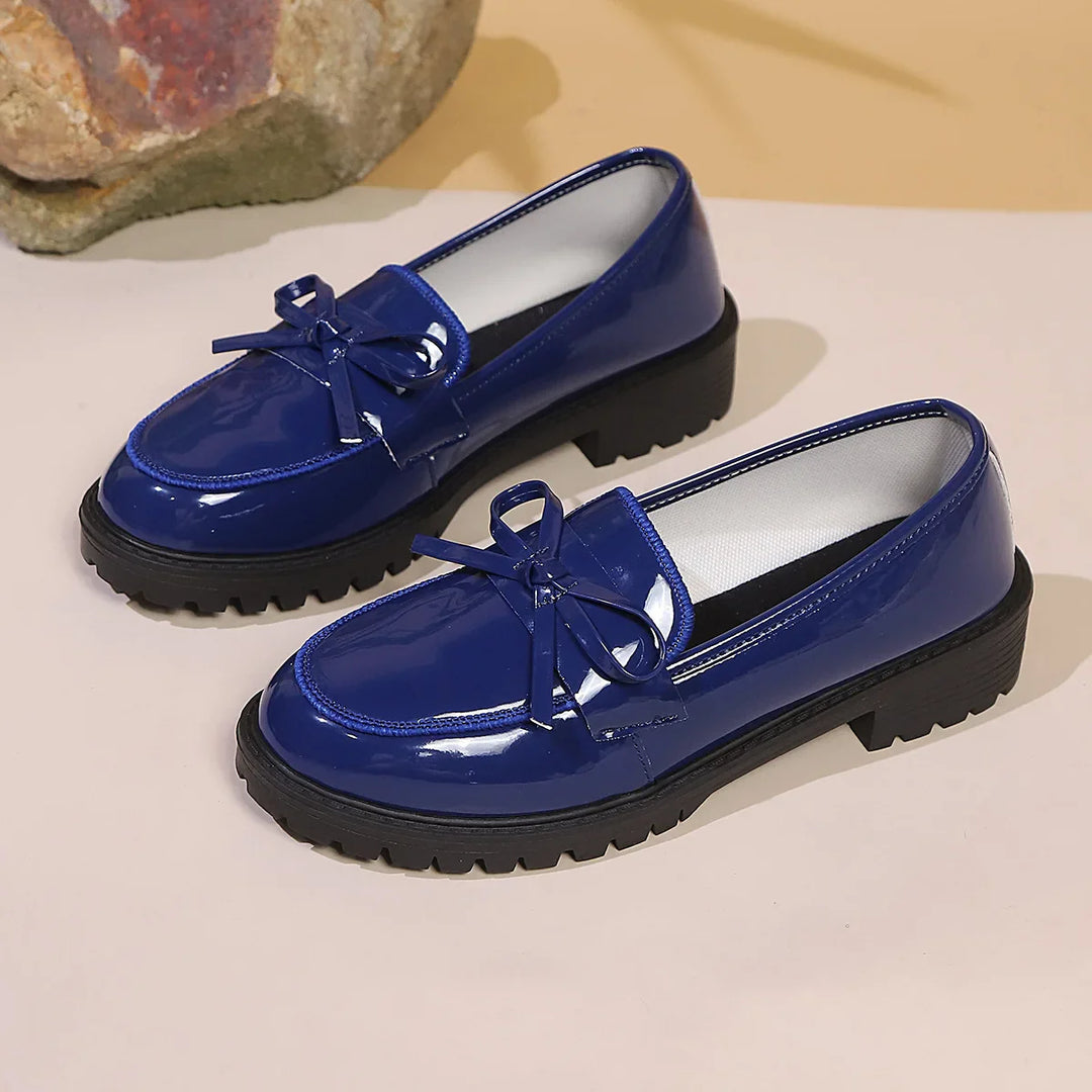 Women's casual wear footwear: comfortable and stylish patent penny loafers