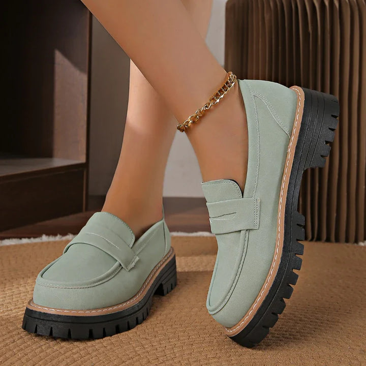Women's pink platform loafers, a comfortable and fashionable choice