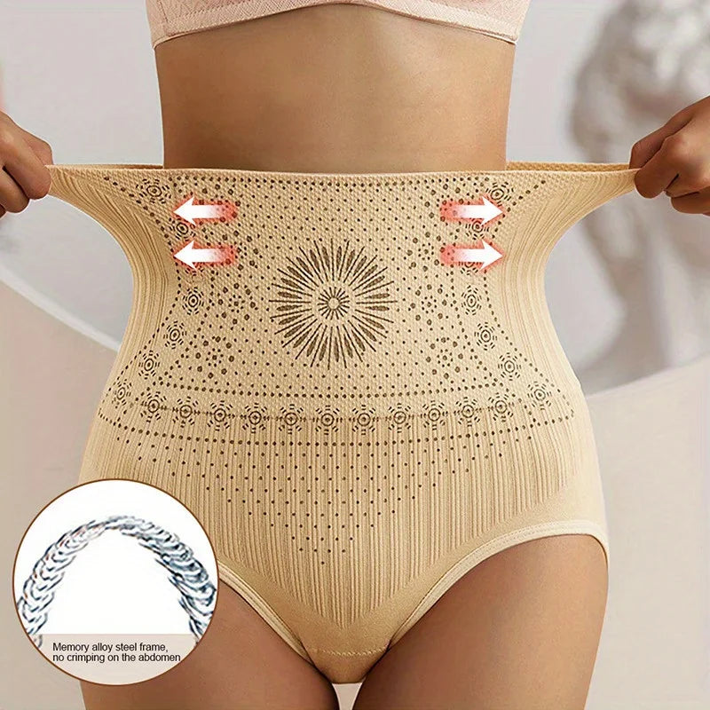 Breathable high-waist shaping underwear for women, provides excellent tummy control & comfort.