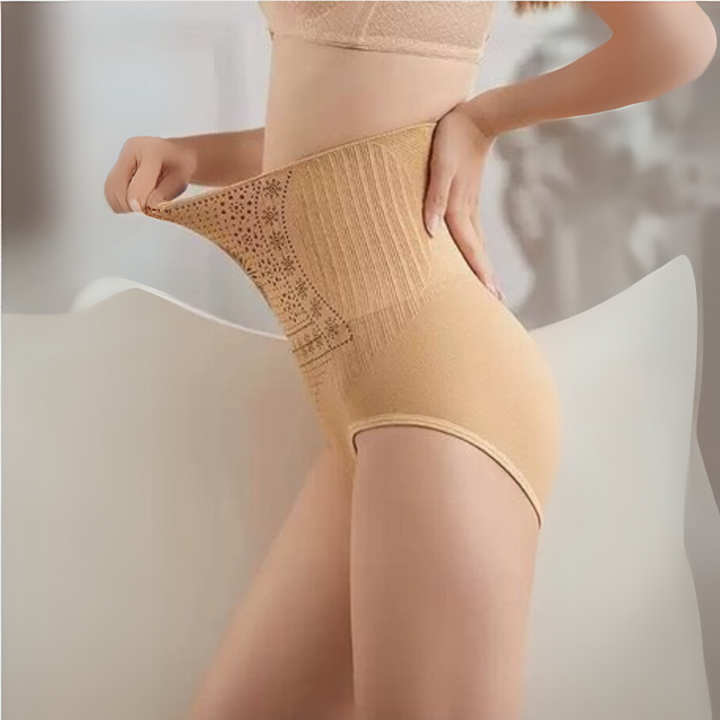 Invisible under clothes, women's high-waist tummy control shaper underwear for a sleek look.