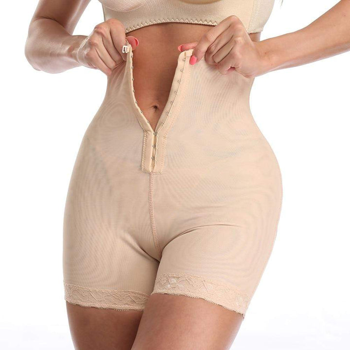 Women's high-waist tummy control shaping shorts, SculptEase body shaper for a smooth, slimming silhouette & butt lift.