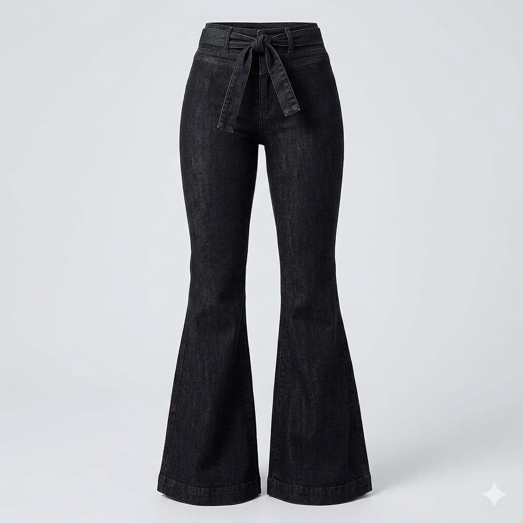 Flattering sculpting high-waisted flare pants for women, offering chic style & ultimate comfort for daily wear.