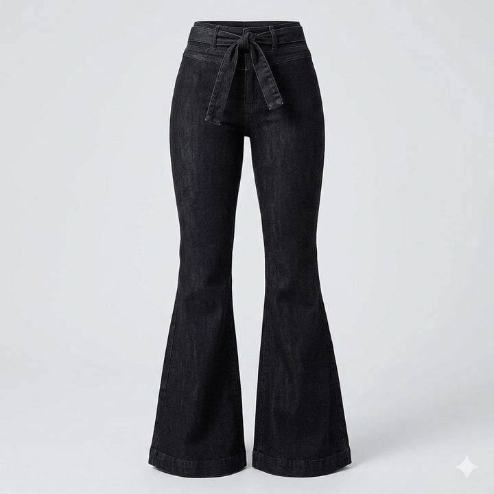 Flattering sculpting high-waisted flare pants for women, offering chic style & ultimate comfort for daily wear.