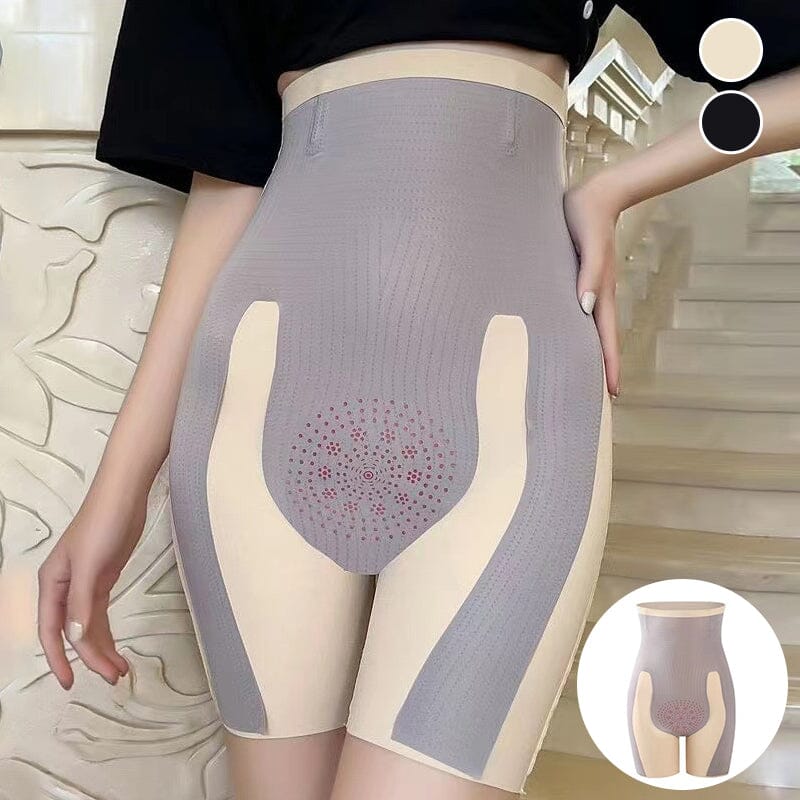 Close-up of the ultra-soft fabric of women's tummy control high-waisted shaper pants