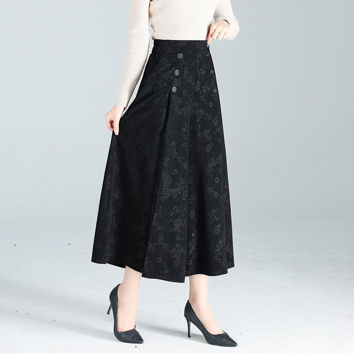 Dressy yet casual women's polyester palazzo pants, ice silk feel, wide-leg for ultimate comfort