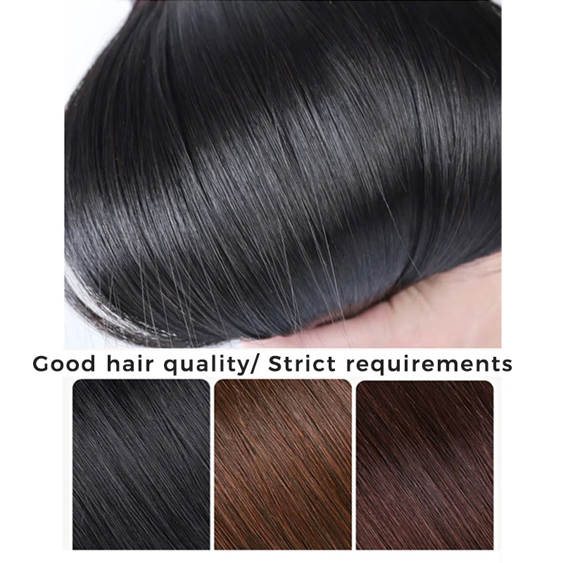 Synthetic flower bun hair clip extension with secure integrated clip for women's hair