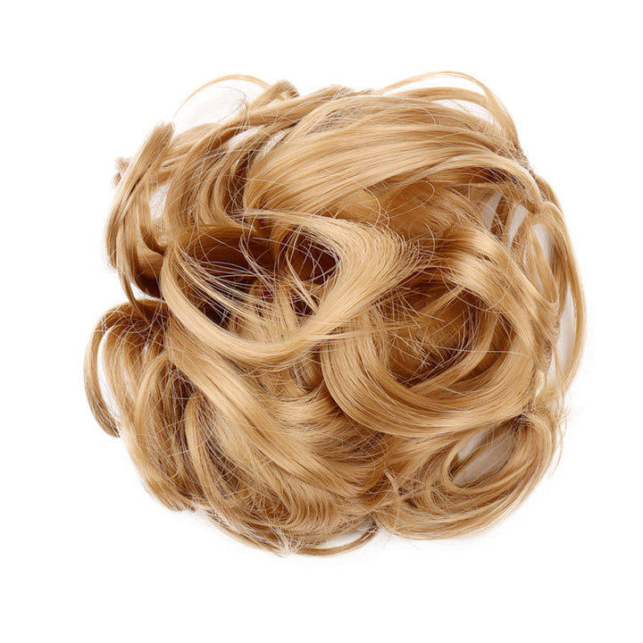 Effortless updo with women's instant volumizing hair bun clip, synthetic, great for daily wear.