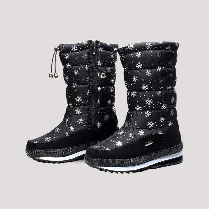 Durable women's waterproof winter boots, insulated for extreme cold. Slip-resistant snow boots for outdoor adventures.