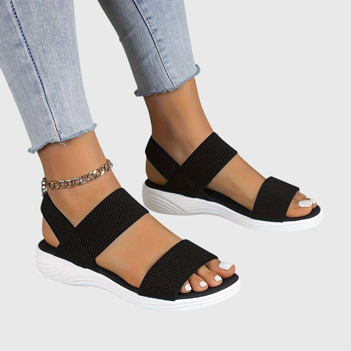 Adjustable women's summer sandals providing excellent arch support & foot relief.