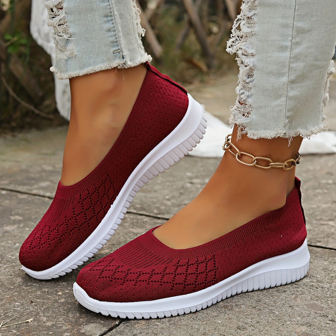 Modern women's lightweight slip-on sneakers. Offering superior comfort & flexible support for active walking.