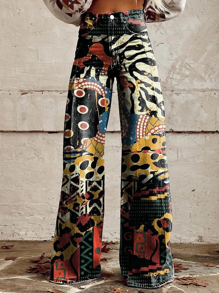 Comfortable women's long fit baggy jeans, versatile for everyday casual and relaxed style.