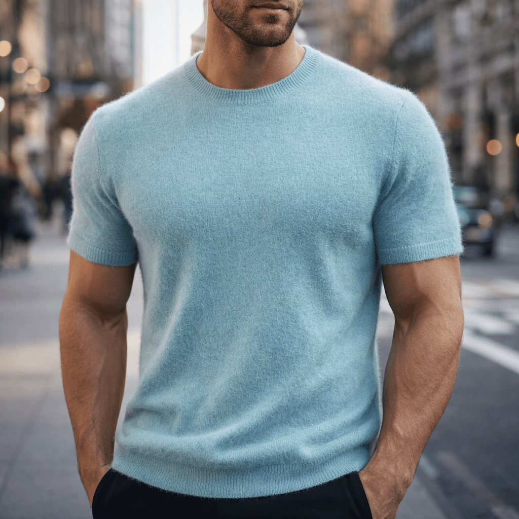 Elegant women's t-shirt, a luxuriously soft short sleeve top perfect for any casual occasion.