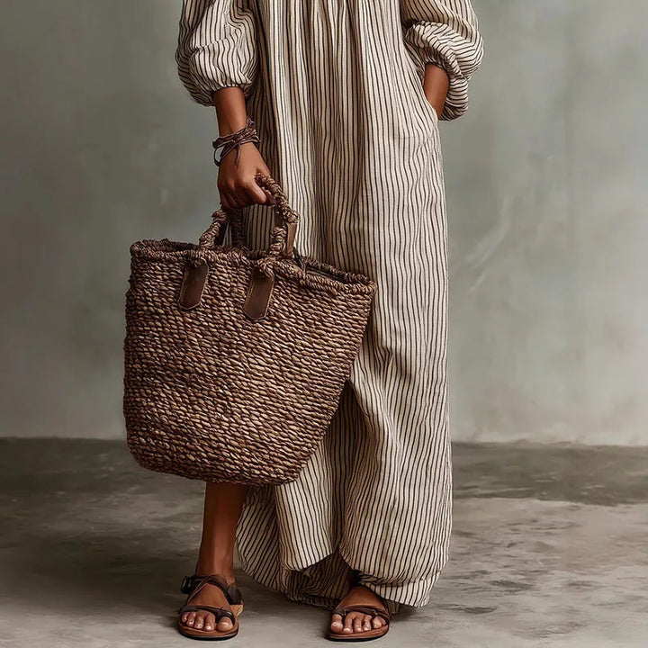 Madison women's casual off-shoulder midi dress, a stylish and comfortable choice for summer outings.