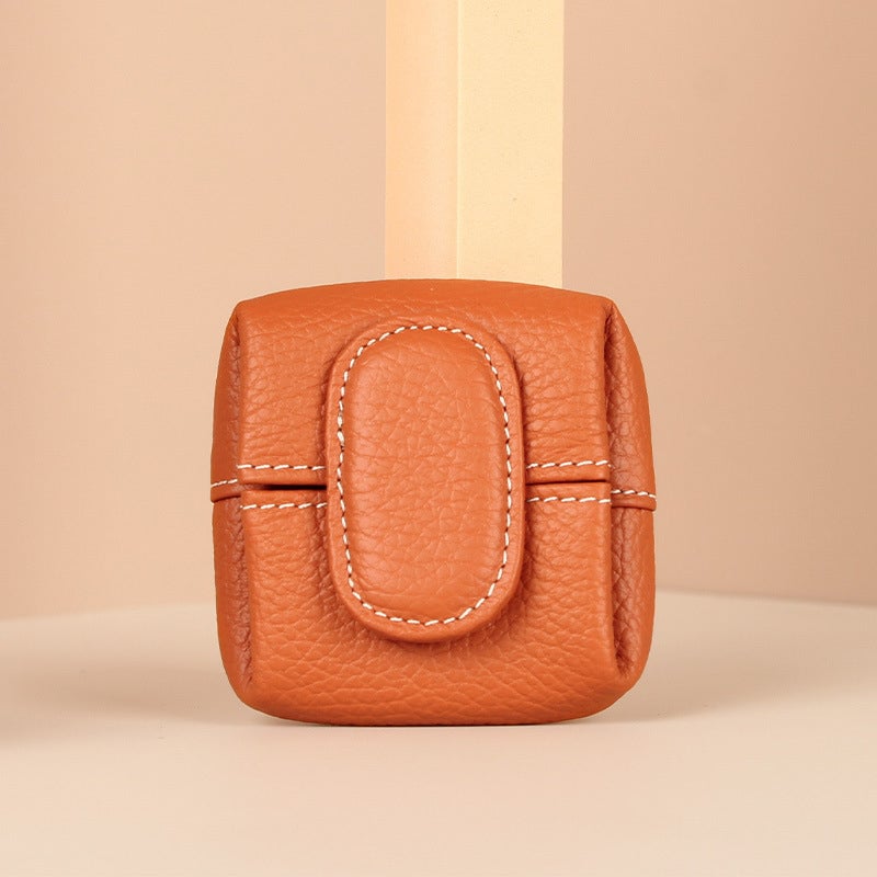 Women's small patterned leather coin purse, unique design for a fashion statement