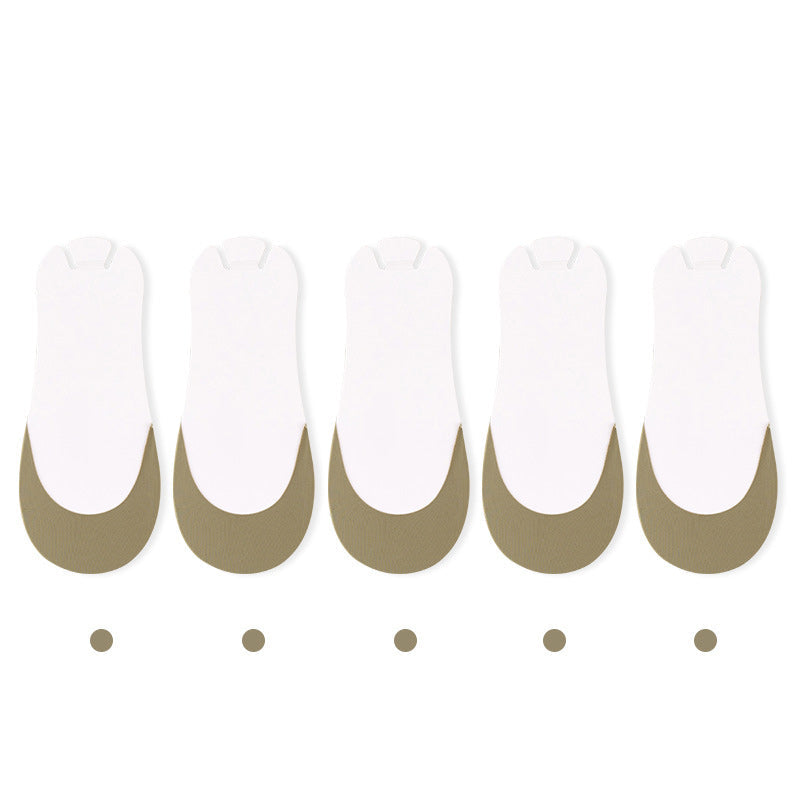 Women's discreet toe topper socks designed for slingback shoes, invisible and practical