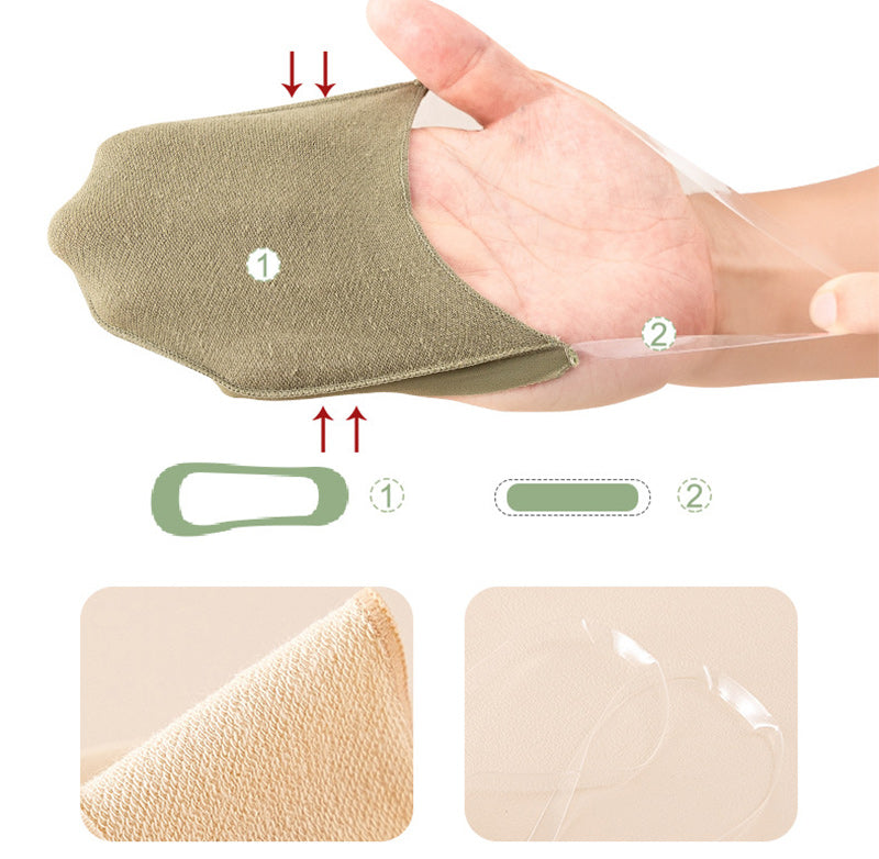 Seamless women's toe topper socks featuring a non-slip slingback for secure fit