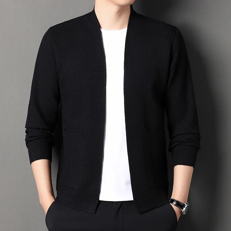 Women's cardigan in a lifestyle setting, demonstrating its suitability for everyday casual wear.