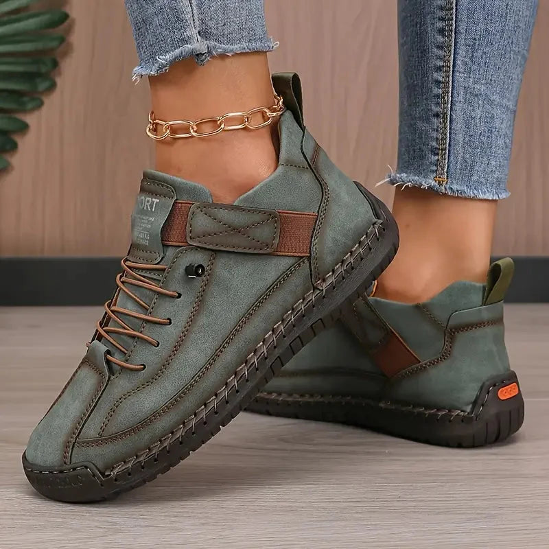 Elegant women's comfort sneakers with superior arch support, ideal for walking & daily footwear.