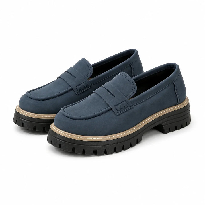 Stylish women's slip-on loafers, orthopaedic design with wide toe box for ultimate comfort.