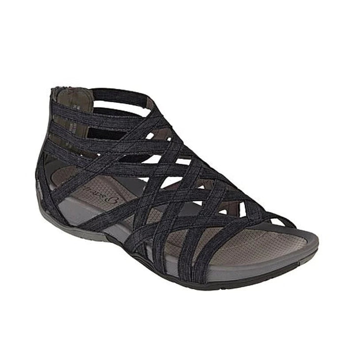 Foot comfort: women's adjustable orthopedic sandals for summer walks.