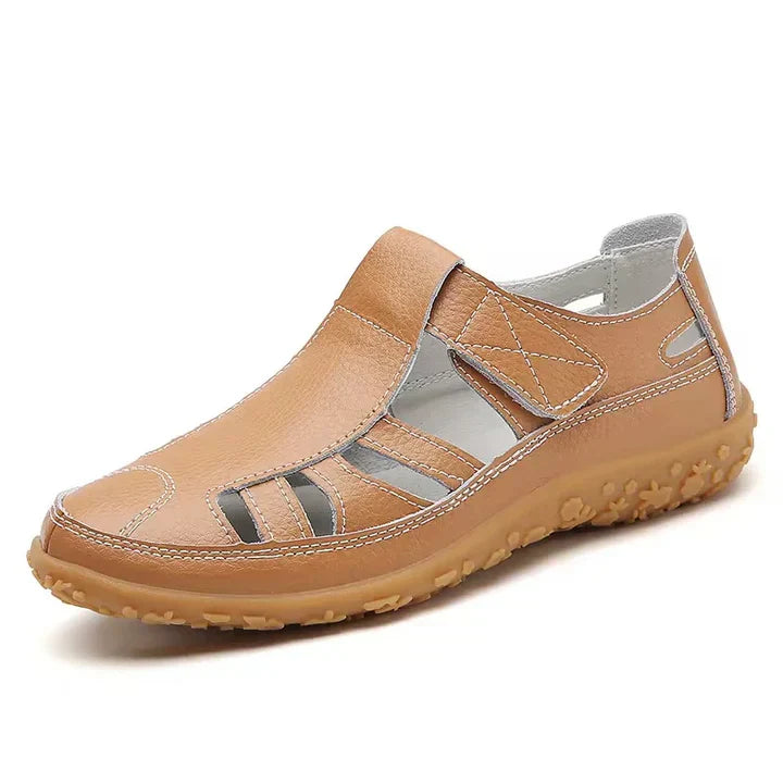 Stable orthopedic anti-slip sandals for women, offering arch support & all-day walking comfort.