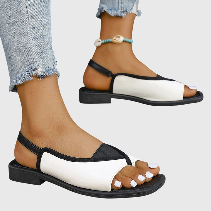 Stylish women's open-toe orthopedic sandals for summer, offering arch support & cushioned comfort.