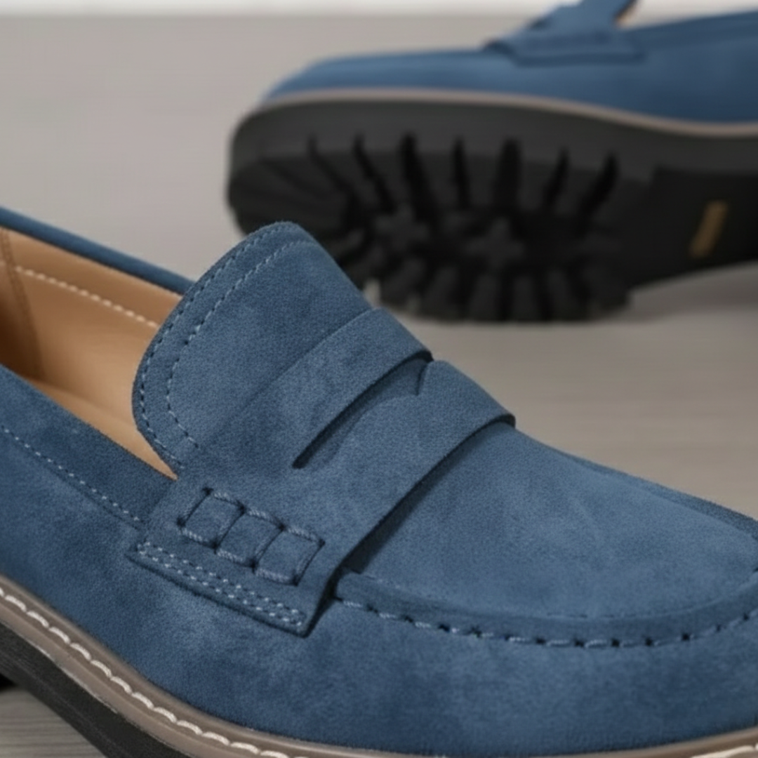 Supportive women's orthopedic chunky sole loafers, perfect for ultimate comfort & modern style.