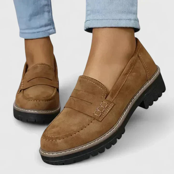 Stylish women's comfort loafers, designed for easy slip-on convenience and excellent foot support.