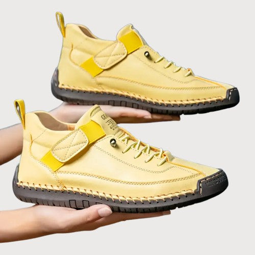 Plantar fasciitis relief: women's orthopedic comfort sneakers with strong arch support for daily wear.