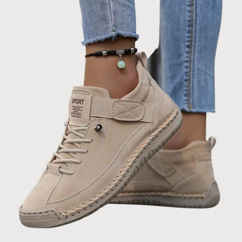 Comfortable women's orthopedic sneakers with arch support, wide fit, perfect for plantar fasciitis.