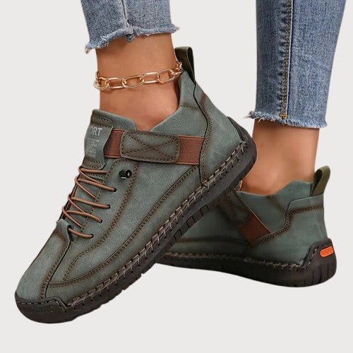 Stylish slip-on women's comfort sneakers, orthopedic design with arch support for casual daily wear.