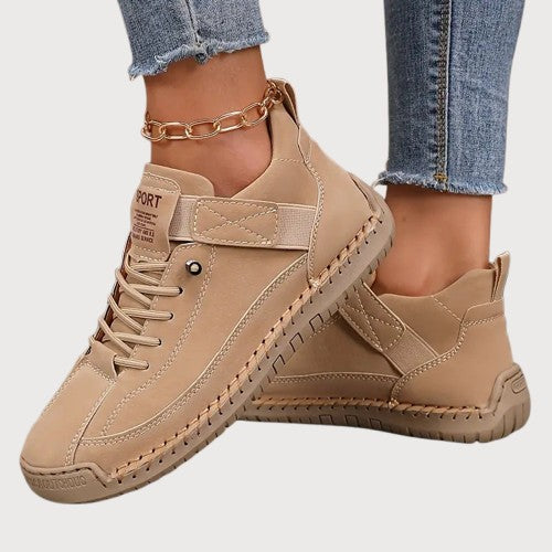 Lightweight women's comfort sneakers, orthopedic arch support, wide fit for optimal daily foot relief.