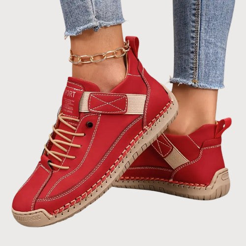 Healthy foot support: women's orthopedic sneakers with arch support for comfort, walking & daily relief.