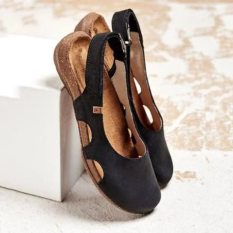 Women's orthopedic cushioned sandals, perfect for all-day comfort & support. Ideal summer footwear.