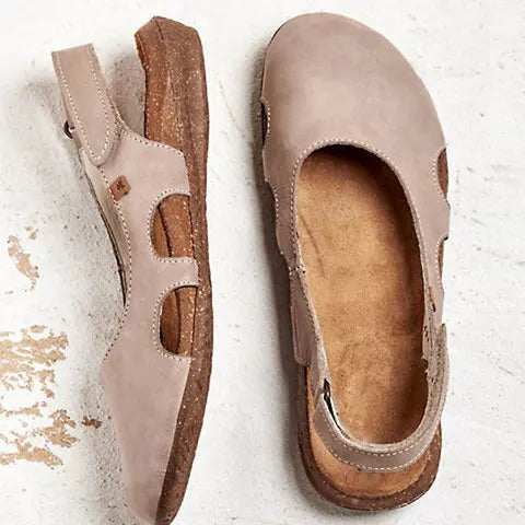 Comfortable women's walking sandals with orthopedic cushioning for daily wear & supportive summer steps.