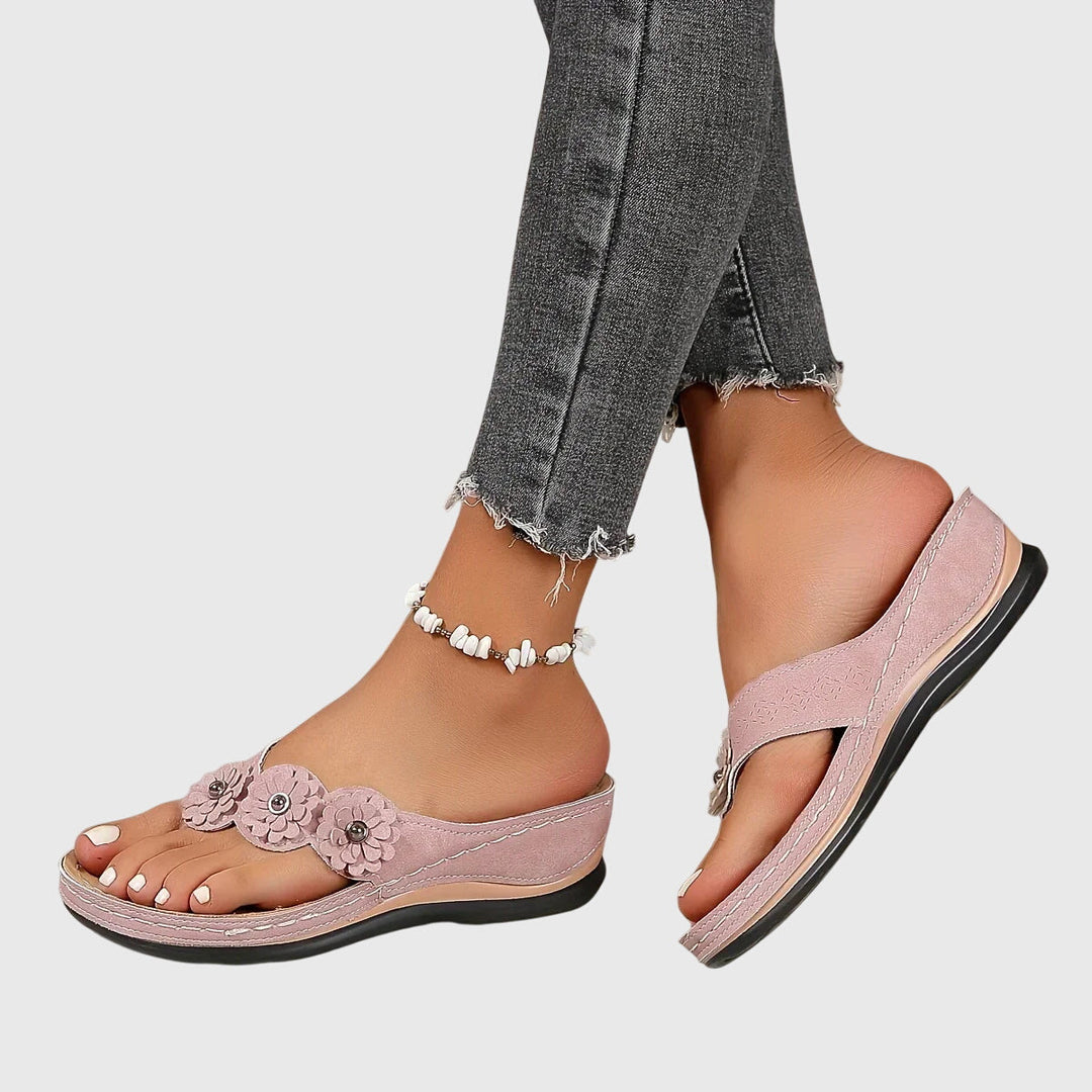 Women's comfortable summer sandals with orthopedic arch support, perfect for beach or casual wear.