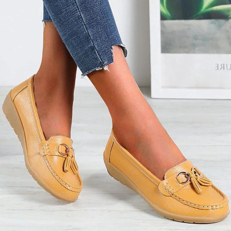 Practical women's flats, orthopedic design with exceptional foot support for everyday comfort.