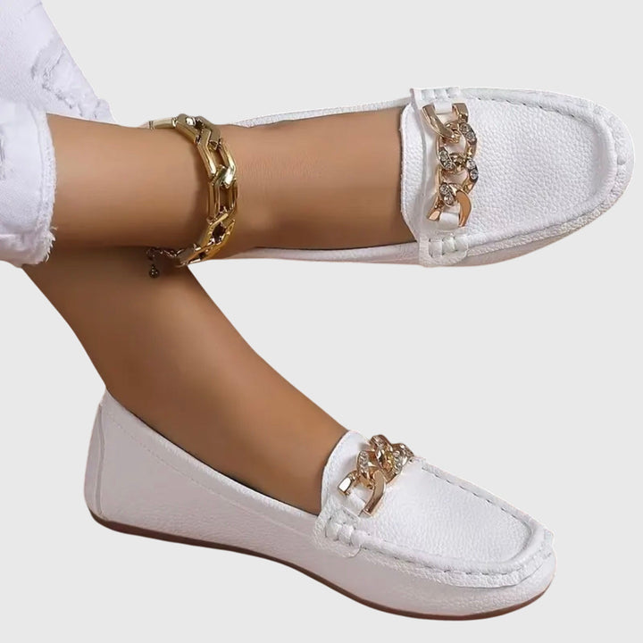 Women's orthopedic loafers: comfortable slip-on shoes for all-day foot support.