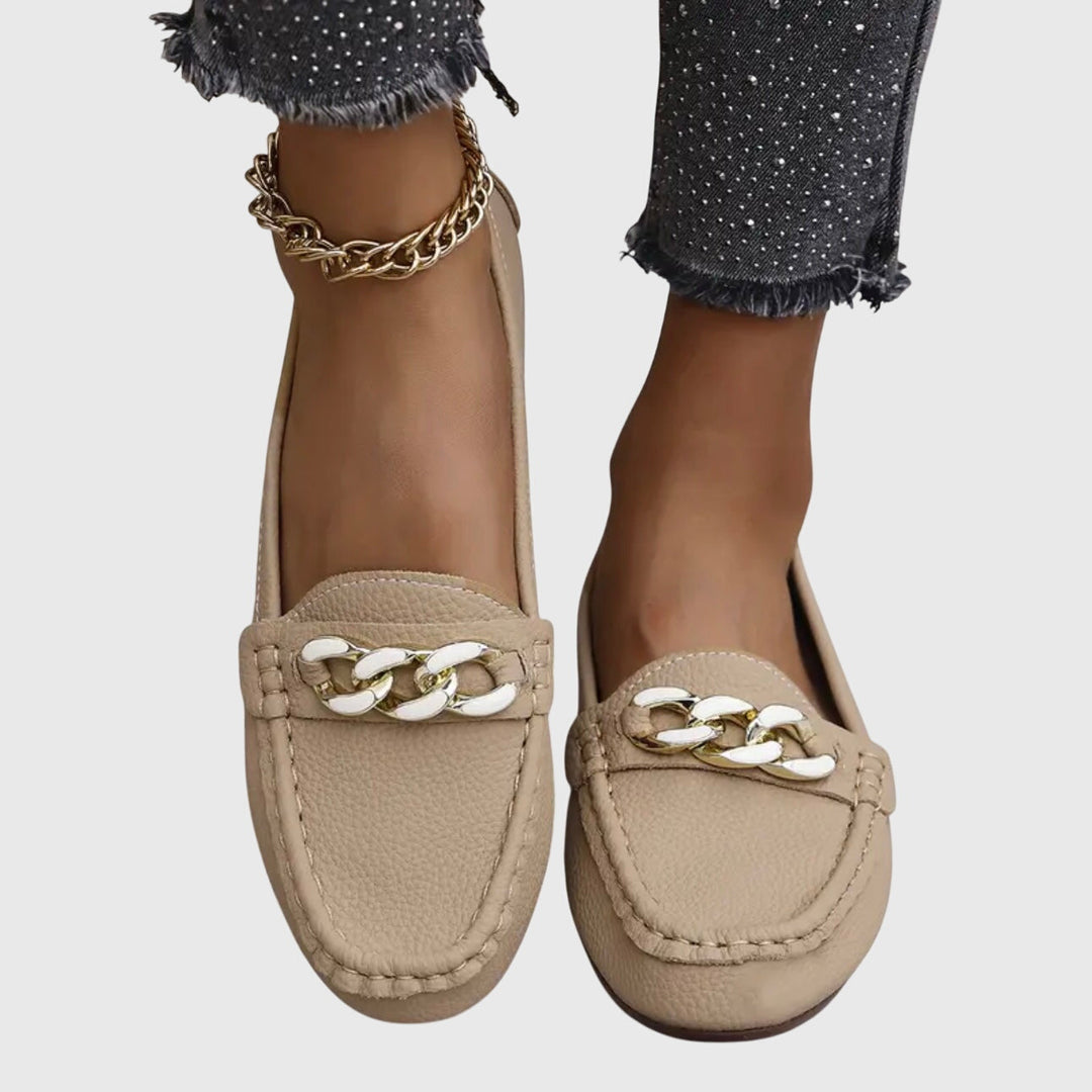 Elegant slip-on women's flats; versatile orthopedic loafers for ultimate walking comfort.