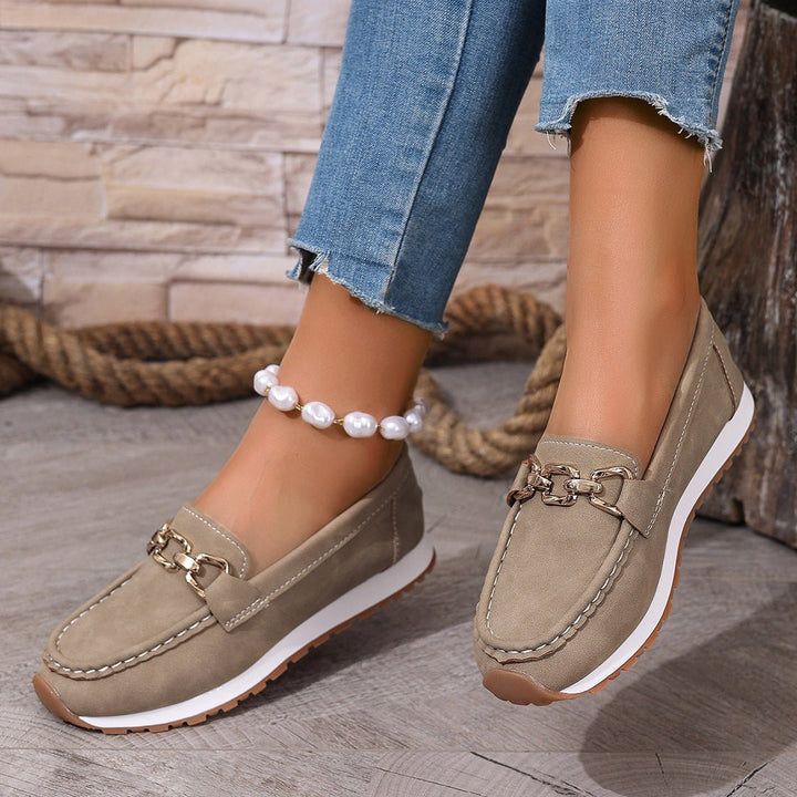 Foot health focused: women's orthopedic loafers with premium arch support for daily wear.