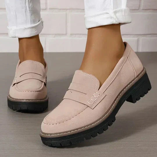 Everyday women's comfort shoes: orthopedic loafers with arch support, easy slip-on design.
