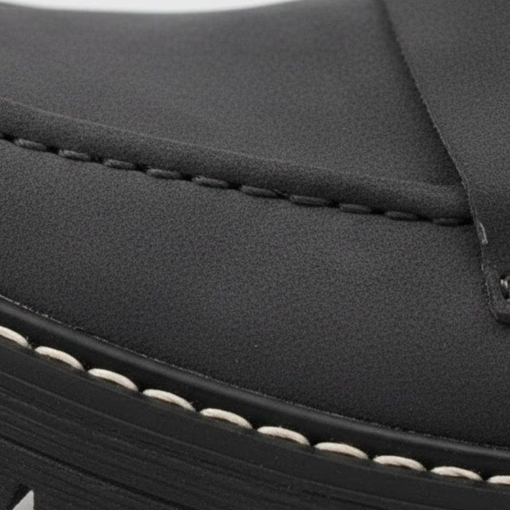 Comfortable women's orthopedic slip-on loafers, modern footwear with cushioned insole for ergonomic support.